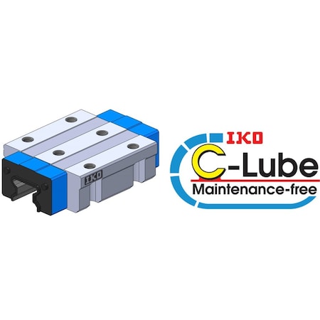 Iko Linear Way, Roller Type Slide Unit, Maintenance Free MXG55C1T2PS2